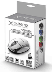 Esperanza Miš bežična esperanza Harrier RF Nano, White, 1000dpi
