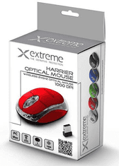 Esperanza Miša bežična esperanza Harrier rf nano, crvena, 1000dpi