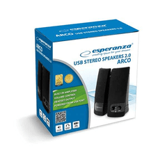 Esperanza Esperanza Arco zvučnici, USB 2.0, Black