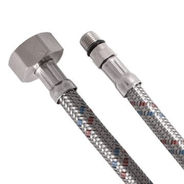 AQUALINE Fleksibilno inox crijevo M10x1/2", 60 cm Chrom