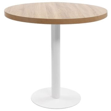 Vidaxl Bistro stol svijetlosmeđi 80 cm MDF
