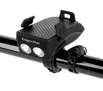 Krüger&Matz Bicijska svjetiljka XT50, 3-mochi, 2x5w, 2000mah, zvono, 5-melodium, 130db