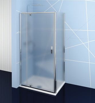 POLYSAN EASY pravokutna tuš kabina s pivot vratima 100x80cm, staklo Brick, univerzalni smjer otvaranja