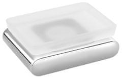 SAPHO FLORI Držač sapuna, mliječno staklo, kromirana završna obrada