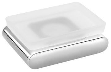 SAPHO FLORI Držač sapuna, mliječno staklo, kromirana završna obrada