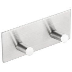 SAPHO Samoljepljiva Dvostruka Kuka, Matirani Nehrđajući Čelik