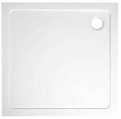 AQUALINE TECMI Kvadratna Tuš Kada 90x90cm Bijela od Lijevanog Mramora