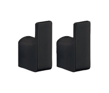 Gedy PIRENEI Zidna Kuka, Set od 2 Komada, Mat Crna