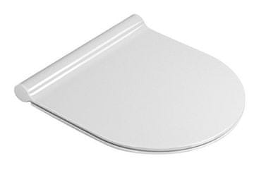 Gsi WC sjedalo, SLIM, Soft Close, bijela - GSI KUBE X, Duroplast