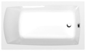 POLYSAN LILY Pravokutna Kada 120x70x39cm, Bijela Akrilna za Male Kupaonice