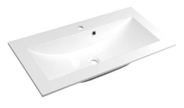 SAPHO YUKON sudoper, lijevani mramor, 80x45cm, bijela