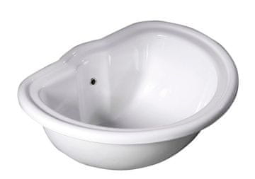 KERASAN RETRO ugradbeni keramički umivaonik, 50x41cm, bijela