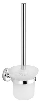 AQUALINE Držač WC četke za zid SAMBA, kromirano, matirano staklo