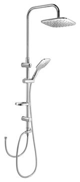 AQUALINE AQUALINE KERA kišni tuš set bez baterije, krom, prilagodljiva visina