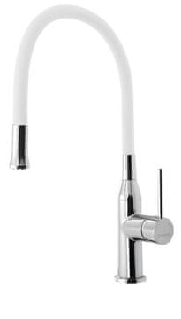 SAPHO SILI Stolna Kuhinjska Miješalica, Fleksibilni Izljev Bijela/Krom