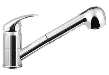 AQUALINE AQUALINE KASIOPEA Kuhinjska Miješalica s Izvlačnom Tuš Ručkom, Kromirana