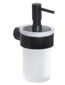 Gedy PIRENEI Dozator Sapuna 110 ml, mat crno staklo