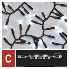 EMOS LED spojni lanac, crni, 3 m, vanjski i unutarnji, hladna bijela