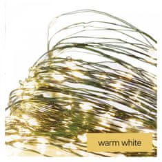 EMOS nano lampice s timerom, 75 LED, 7,5m, IP44, topla bijela