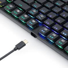 APS TKL K607 gaming tipkovnica, žična, RGB