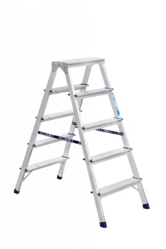 ALUMET dvostrane aluminijske ljestve, 2 × 5, 114 × 49 cm