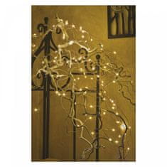 EMOS LED božićni nano lanac, bakar, 10 m, vanjski i unutarnji, toplo bijeli, timer