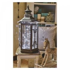 EMOS 40 LED srebrnih lampica nano, 4 m, bijela, s timerom