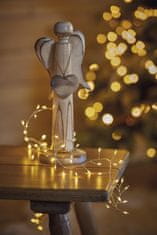 EMOS LED božićni nano lanac, jež, 2,4 m, 3x AA, unutarnji, toplo bijeli, timer