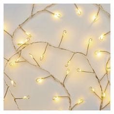 EMOS LED božićni nano lanac, jež, 2,4 m, 3x AA, unutarnji, toplo bijeli, timer