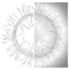 EMOS LED božićni nano lanac, jež, 2,4 m, 3x AA, unutarnji, hladno bijeli, timer