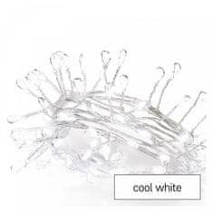 EMOS LED božićni nano lanac, jež, 2,4 m, 3x AA, unutarnji, hladno bijeli, timer