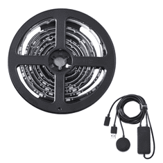 BASEUS Postavite USB LED Strip RGB 1,5m Black + daljinski upravljač