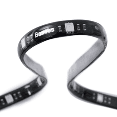 BASEUS Postavite USB LED Strip RGB 1,5m Black + daljinski upravljač