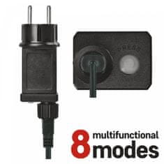 EMOS LED božićni lanac, 12 m, vanjski i unutarnji, hladno bijeli, programi