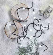 EMOS LED božićni lanac, 12 m, vanjski i unutarnji, hladno bijeli, programi