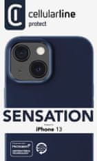 CellularLine Sensation maskica za Apple iPhone 13, silikonska, plava (SENSATIONIPH13G)