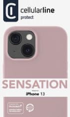 CellularLine Sensation maskica za Apple iPhone 13, silikonska, roza (SENSATIONIPH13P)