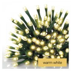 EMOS LED božićne lampice, 12 m, zelena, za unutarnju i vanjsku upotrebu, toplo bijelo svjetlo