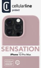CellularLine Sensation maskica za Apple iPhone 13 Pro Max, silikonska, roza (SENSATIONIPH13PRMP)