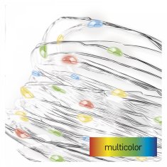 EMOS lampice s timerom Cherry, 20 LED žaruljica, unutarnje, multicolor