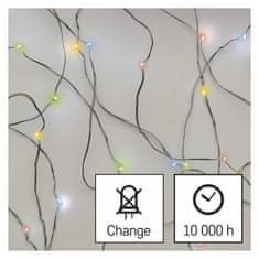 EMOS lampice s timerom Cherry, 20 LED žaruljica, unutarnje, multicolor