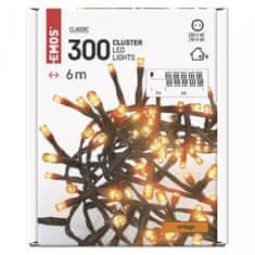 EMOS LED božićne lampice - 6 m, unutarnji i vanjski, vintage, s mjeračem vremena