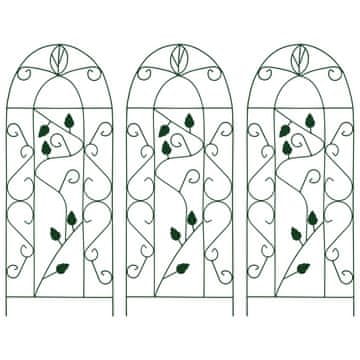 Vidaxl Stalci za biljke penjačice 3 kom crni 40 x 100 cm željezni