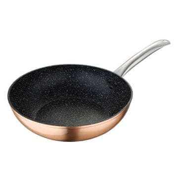 Bergner WOK tava s neprianjajućom površinom BG-30569-CP WOK s neprianjajućom površinom DAFNE 28 cm