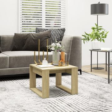 Vidaxl Pomoćni stolić Sonoma hrast 50x50x35 cm Materijal na bazi drveta