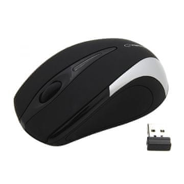 slomart Esperanza EM101S bežični miš, 2.4GHz, optički, USB, srebrni