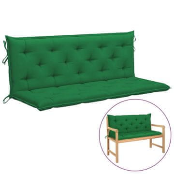 Vidaxl Jastuk za ljuljačku, zeleni, 150 cm, tkanina