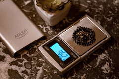 Adler Precizna vaga AD 3168, 100g/0,01g, LCD, siva