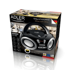 Adler Radio prijenosni Boombox Adler 1181, CD-MP3-USB, 2x1.7W, crni