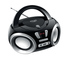 Adler Radio prijenosni Boombox Adler 1181, CD-MP3-USB, 2x1.7W, crni
